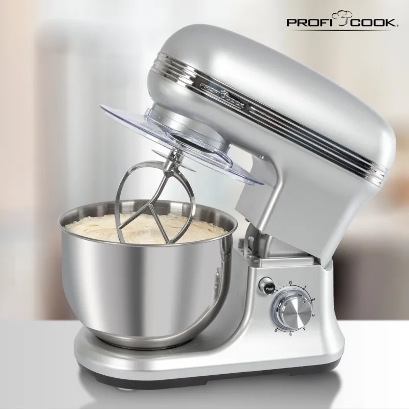 Кухонний комбайн планетарний ProfiCook PC-KM 1222 W (сріблястий)